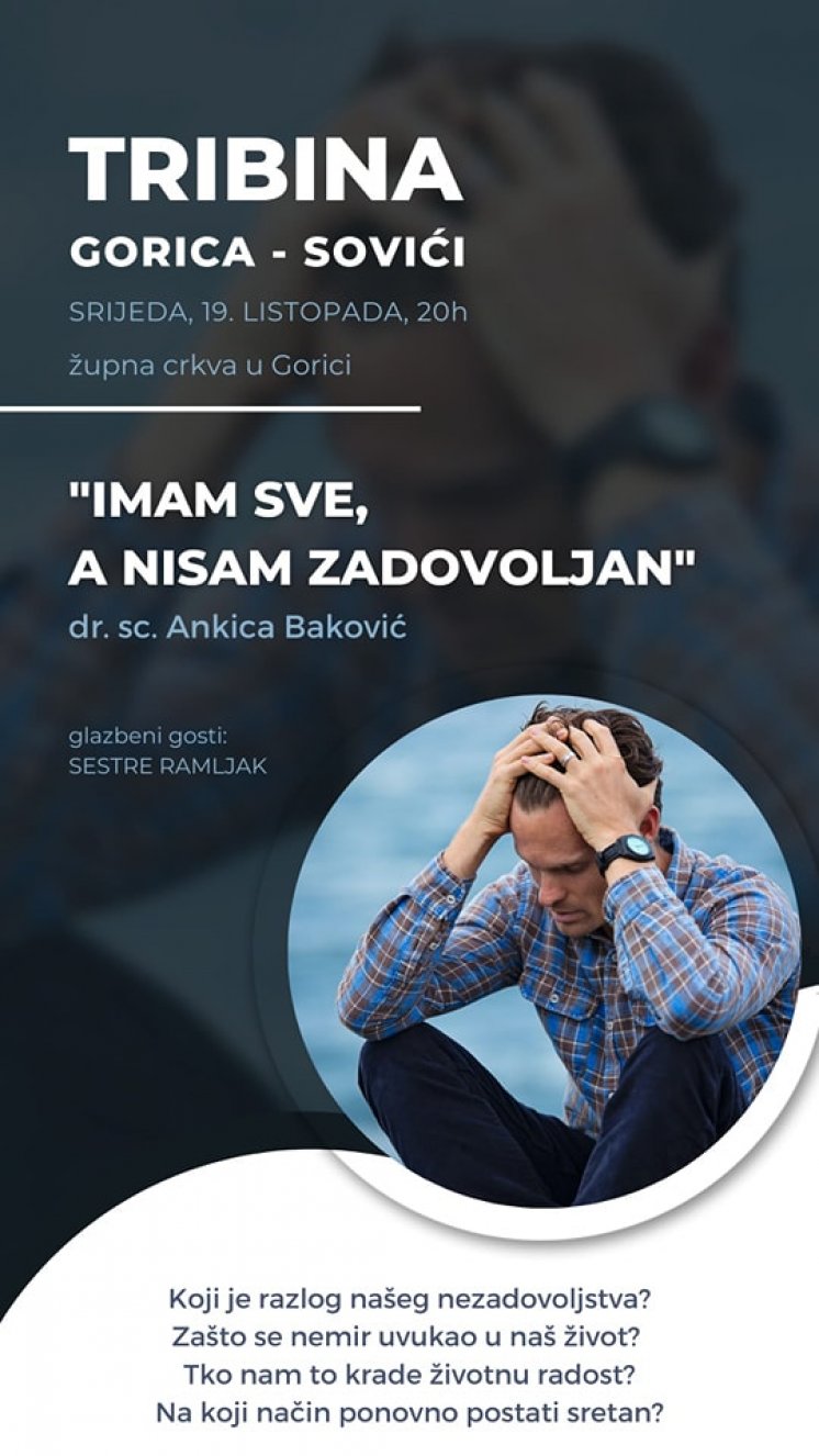 NAJAVA: Tribina u Gorici