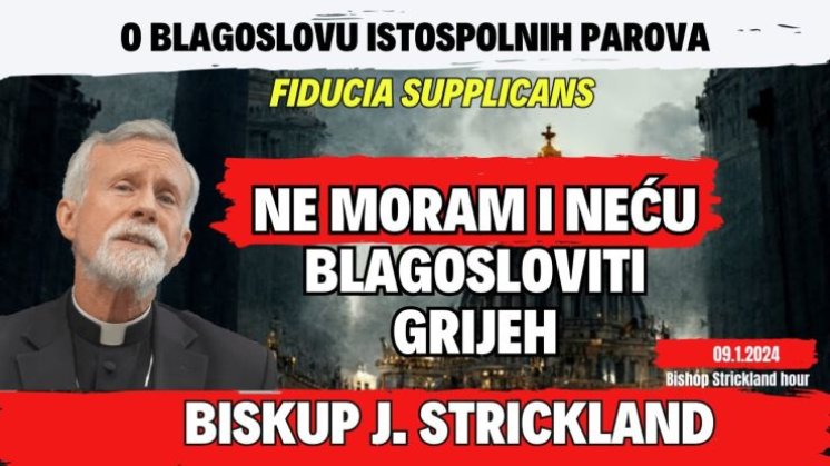 Biskup Joseph Strickland: Ne moram i neću blagosloviti grijeh!