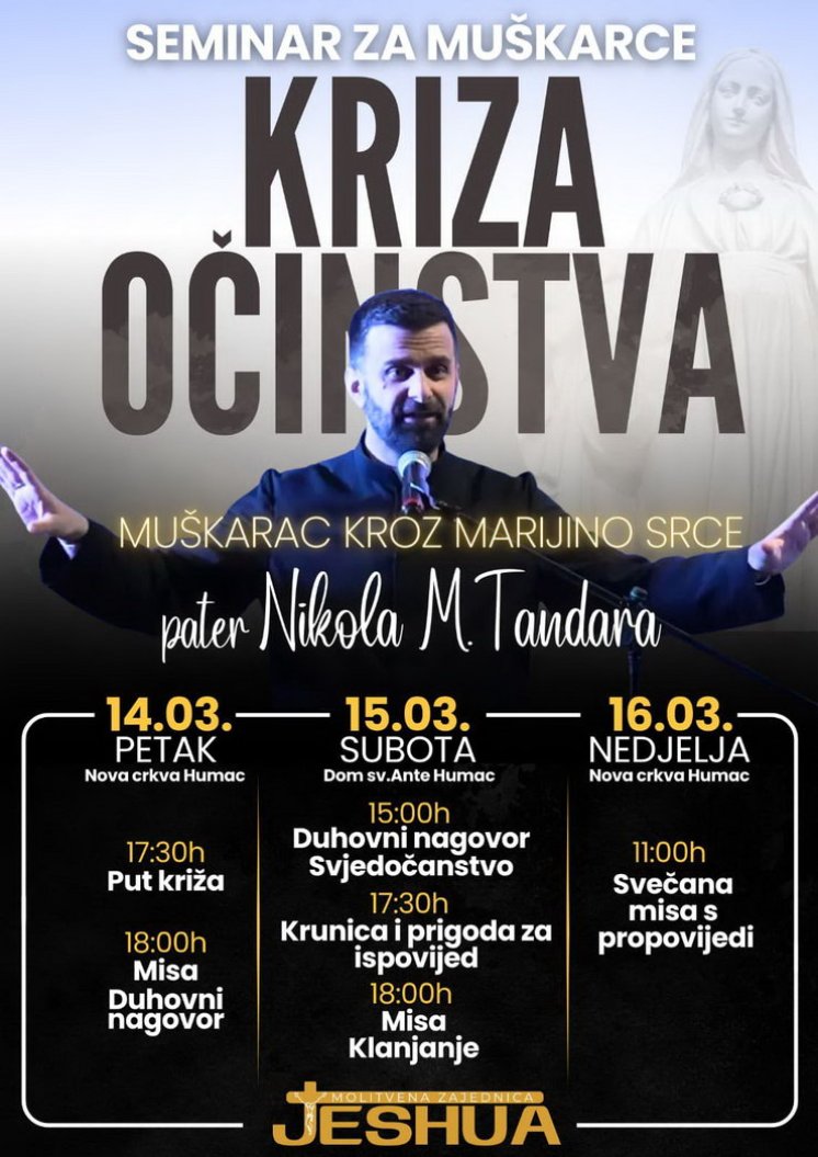 NA HUMCU SEMINAR ZA MUŠKARCE: &#039;KRIZA OČINSTVA&#039;