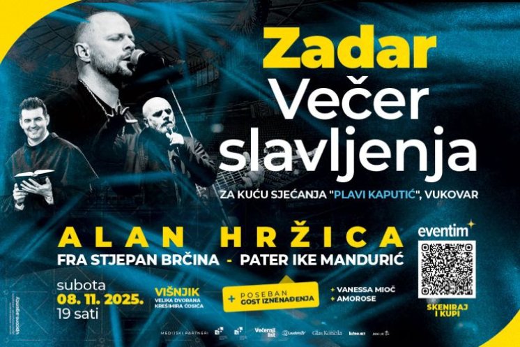 Zadar priprema večer slavljenja: Pjesma, molitva i zajedništvo za Kuću sjećanja „Plavi kaputić“ u Vukovaru