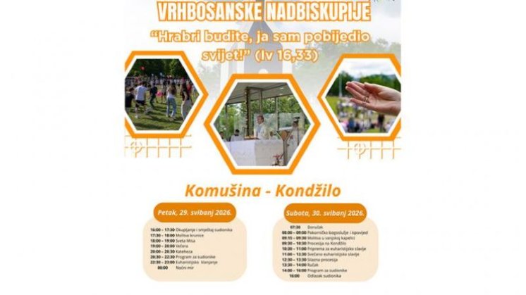NAJAVA: 55. dan mladih Vrhbosanske nadbiskupije